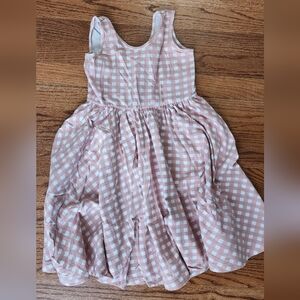 Alice & Ames Pink Gingham Kids Dress
